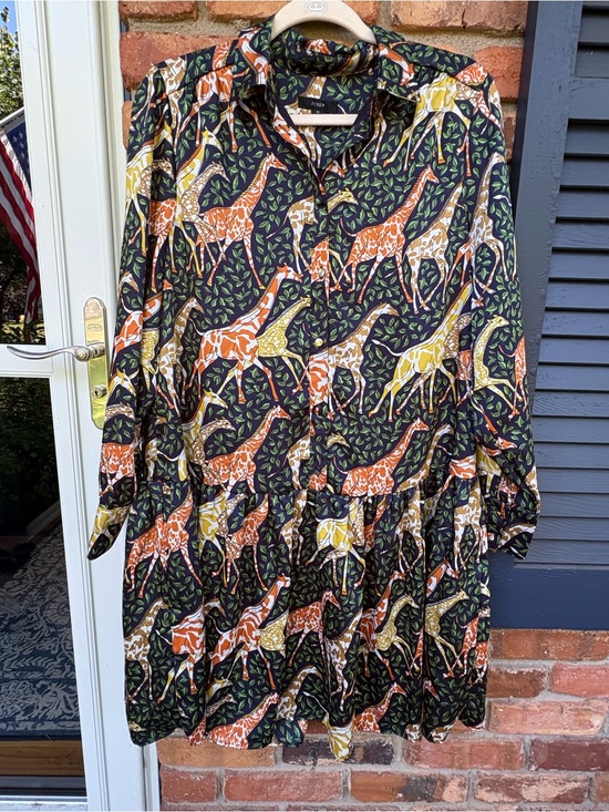 J. Crew Dresses & Skirts - J. Crew Giraffe Print Ruffled Medium